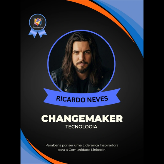 Changemaker ComuniCare certificate, Technology category, in the name of Ricardo Neves